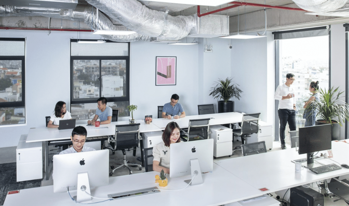 This is a photograph of Dreamplex Tran Quang Khai Coworking space